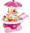 brand conquer luxury battery operated ice cream trolley pretend roll toy set (Pack of 39 pcs)...