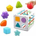 Brand Conquer Sensory Shape Sorter Blocks Toy-Activity Cube Bins-Montessori Educational Learning Fine Motor Skills Toys...