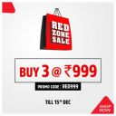 Brand Factory - Red Zone Sale Buy 3 @ ₹ 999...