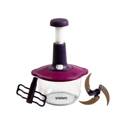 Amazon Brand Solimo Manual Press Fruit & Vegetable Chopper