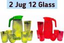 Brantiq 2 Jug with Beautiful 12 Pieces Glass Set...