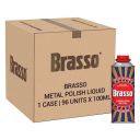 Brasso Metal Polish Liquid - 100 ml (Pack of 96) | Brasso Brass Cleaner | Brass Cleaning Liquid | Bulk Professional Grade Metal Polish...