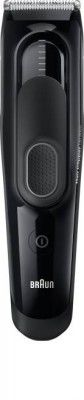Braun HC5050 Trimmer 30 min Runtime 4 Length Settings  (Black)