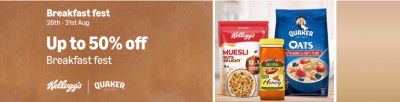 Amazon : Breakfast Fest Is Live ! [Offer Valid : Till August 31, 2025]