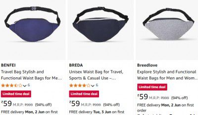 Breedlove Waist Bags Starts At Rs 59