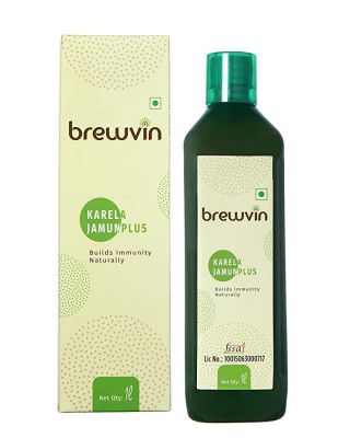 Brewvin Karela Jamun Juice, 1L | Low GI