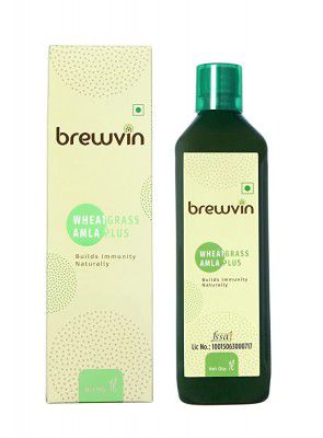 Brewvin Wheatgrass Amla Juice, 1L