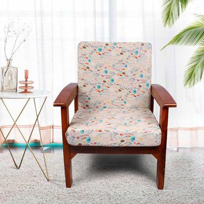 BRICK HOME Stretchable/Spandex Printed Sofa Slip Cover, Pack of 2(Suitable for 1 Seater Sofa)