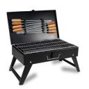 Briefcase Barbecue - Freeboot Foldable Briefcase Style Charcoal Barbecue And Tandoor Grill Barbeque Stand For Outdoor Picnic(2 Spatula, 1 BBQ, 10 Stick, 1 Air Blower, 1kg charcoal)...