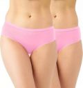 Briefsy Pack of 2 Women Hipster Pink Panty...