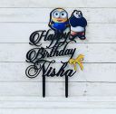 Bright Wood Craft Personalized Customized Exclusive Name Cake Topper For Birthday, Engagement, Wedding, Anniversary Cake Decoration Theme Party Celebration (Style-10)...