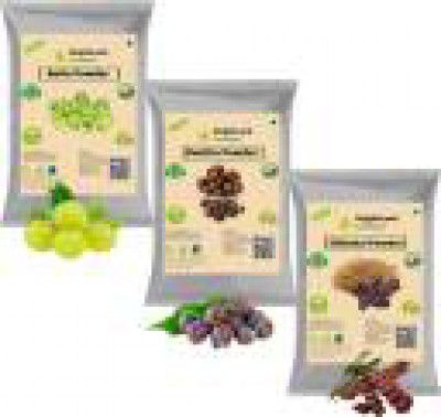 Brightland Pure Amla Reetha & Shikakai Powder For Hair [60gm Each]  (180 g)