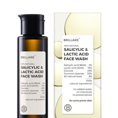 Brillare Salicylic & Lactic Acid Face Wash Useful for Clear