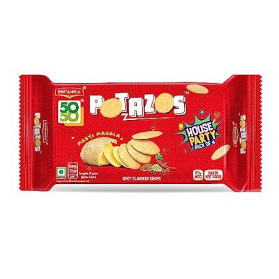 Britannia 5050 Potazos Masti Masala Spicy Flavoured Crisps | 286 gm