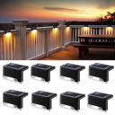 BRITSPEAR Solar Light Outdoor Garden Waterproof Stair Deck Pool Patio Fence (4, Standard)...