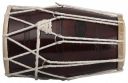 BRIX Handmade Wooden Dholak Indian Folk Musical Instrument Drum Tied Through Rope with Cover...