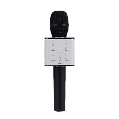 BRIX Q7 Wireless Mike Multi-function Bluetooth Karaoke Microphone With Bluetooth Speaker For All Smart Phones