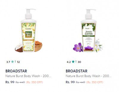 Broadstar Body Wash Starts ₹99