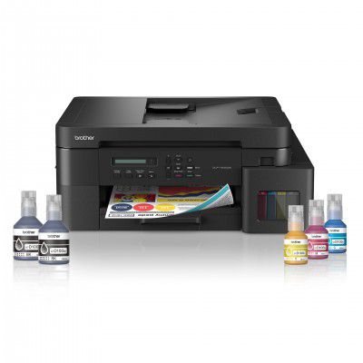 Brother DCP-T830DW Ink Tank Color Printer (Wi-Fi, Auto Duplex, Print/Scan/Copy, ADF, LAN, 15K Black & 5K Color Pages, Extra Black Ink, 80-Sheet Tray, Free Installation)