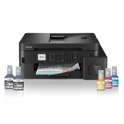 Brother MFC-T930DW Ink Tank All-in-One Printer (Print/Scan/Copy/Fax, Wi-Fi, Auto Duplex, ADF, 128MB, 15K Black & 5K Color Pages, Extra Black Ink, Free Installation)
