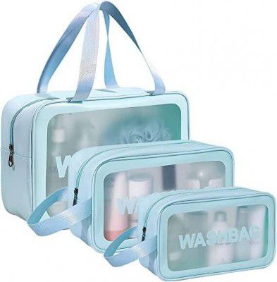 Broview  Women Blue Pouch (Pack of 3)