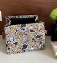 Brown and Black Cotton Foldable Cloth Organiser...