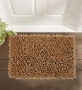 HomeFurry Brown Solid Cotton 24x 16 Inches Max Absorbent Bath Mat...