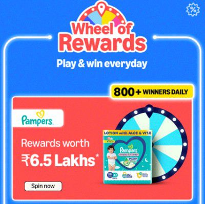 Amazon : Spin & Win Shopping Cashback Offer Rs.300 On Multiple Category