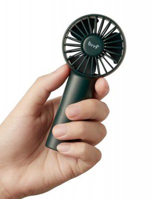 brrf Pocket Fan, Inbuilt Battery 2000 Mah Handheld Fan, Personal Fan, 3 Speeds, Usb Rechargeable, Carry It Anywhere (Green), 12 mm, 4 stars