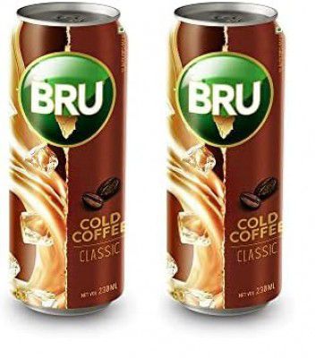 Bru Cold Coffee Classic 230ml | Thick, Creamy, and Irresistable | Ready to Drink (Pack of 2)