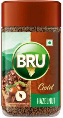 BRU Gold Freeze Dried Hazelnut Instant Coffee  (55 g, Hazelnut Flavoured)