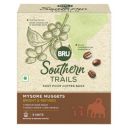 Bru Southern Trails | Easy Pour Coffee Bags | Mysore Nuggets | Medium-Dark Roast | 100% Specialty Grade, Single Origin Arabica Ground Coffee | 55g...