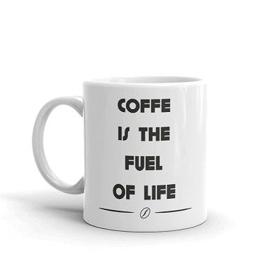 BRUH Coffee is The Fuel of Life Coffee Lovers Ceramic Mug White 325ml