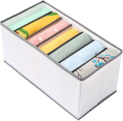 BRUHH clothing Drawer organizer drawer storage, Storage Drawer Organizer, Fabric Drawer Organiser, Wardrobe Storage box for Drawer, Size large 36 x 17 x 17 CM (1)