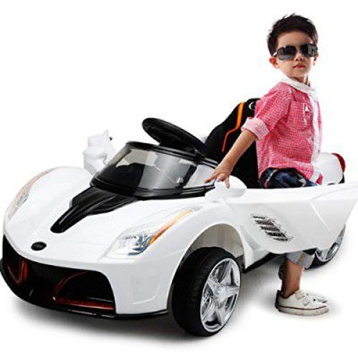 Brunte Battery Operated Kids Ride-on Sedan car with Sound and Music Remote Control
