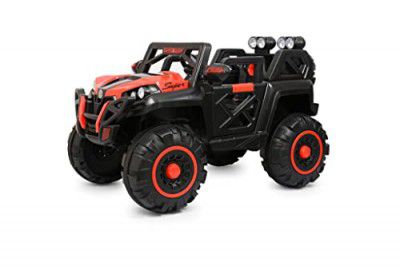 Brunte Rechargeable Battery-Operated Ride on Electric Car Jeep