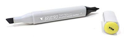 BRUSTRO Twin Tip Alcohol Based Marker Mustard