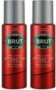 BRUT Attraction Totale Deodorant Spray for Men Deodorant Spray - For Men  (400 ml, Pack of 2)...