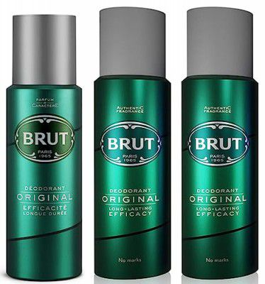 Brut Deodorant Spray for Men | Original | Fresh & Authentic Fragrance | Long Lasting Deo, 2x200 ml & Brut Original Deodorant For Men, 200ml