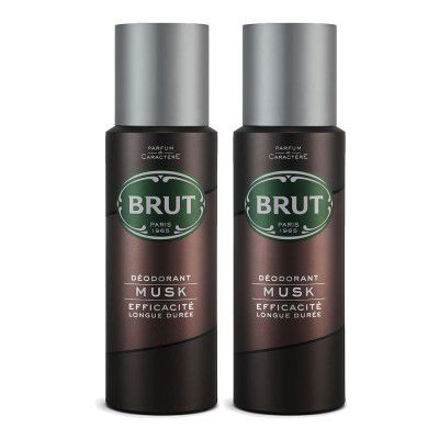 Brut Musk Deodorant for Men, 200ml - Musk (Pack of 2)