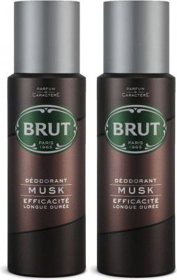 BRUT Musk Deodorant Spray for Men Deodorant Spray - For Men (400 ml, Pack of 2)