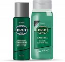 BRUT Original Deodorant for Men 200ml  +  Original All - In- one Hair & Body Shower Gel for Men 500ml  (2 Items in the set)...
