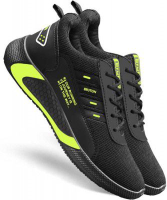 BRUTON  Trendy Sports Running Running Shoes For Men  (Black)