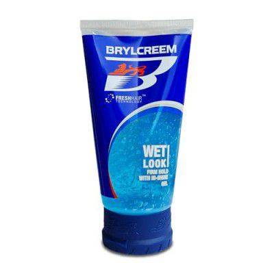 Brylcreem Wet Look Firm Hold Hair Styling Gel with Hi-Shine for Men, 150ml