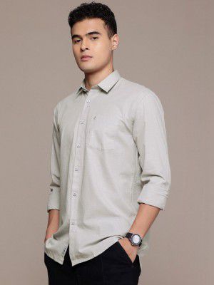 BS BLUE SQUAD Cotton Linen Casual Shirt
