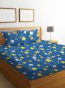 BSB HOME 100% Cotton 220 TC Flower Printed King Size Bedsheet with 2 Pillow Covers...