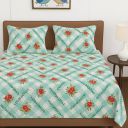 BSB HOME 100% Cotton Feel Double Bed Bedsheet Set | 144 TC Soft & Breathable (90 x 90 Inches)...