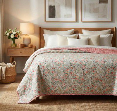 BSB HOME 100% Cotton Reversible Dohar Single Bed Size