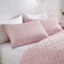 BSB HOME 100% Cotton Ultrasonic 280 Tc Solid King Size Quilted Bed Cover/Bedspread/Rajaai with 2 Pillow Case, (Luxurious, Pink, 90X100 Inches, 254X228 Cm), 1 Quilt 2 Matching Pillow Covers...