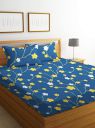 BSB HOME® 100% Microfiber 220 TC Flower Printed King Size Bedsheet with 2 Pillow Covers, (90 x 100 Inches)...